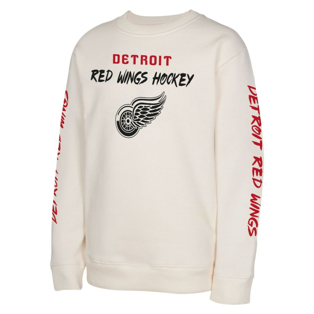 NHL Detroit Red Wings Youth Star Power Pullover Sweatshirt - Cream