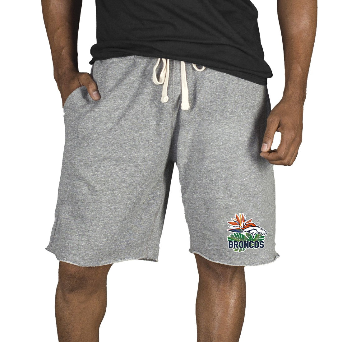 Denver Broncos Concepts Sport Mainstream Tri-Blend Shorts Gray