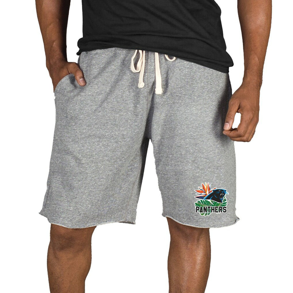 Carolina Panthers Concepts Sport Mainstream Tri-Blend Shorts Gray