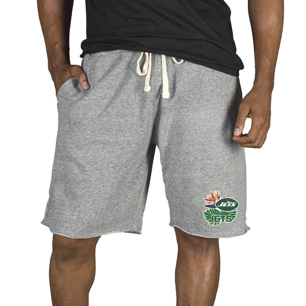 New York Jets Concepts Sport Mainstream Tri-Blend Shorts Gray
