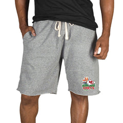 Kansas City Chiefs Concepts Sport Mainstream Tri-Blend Shorts Gray