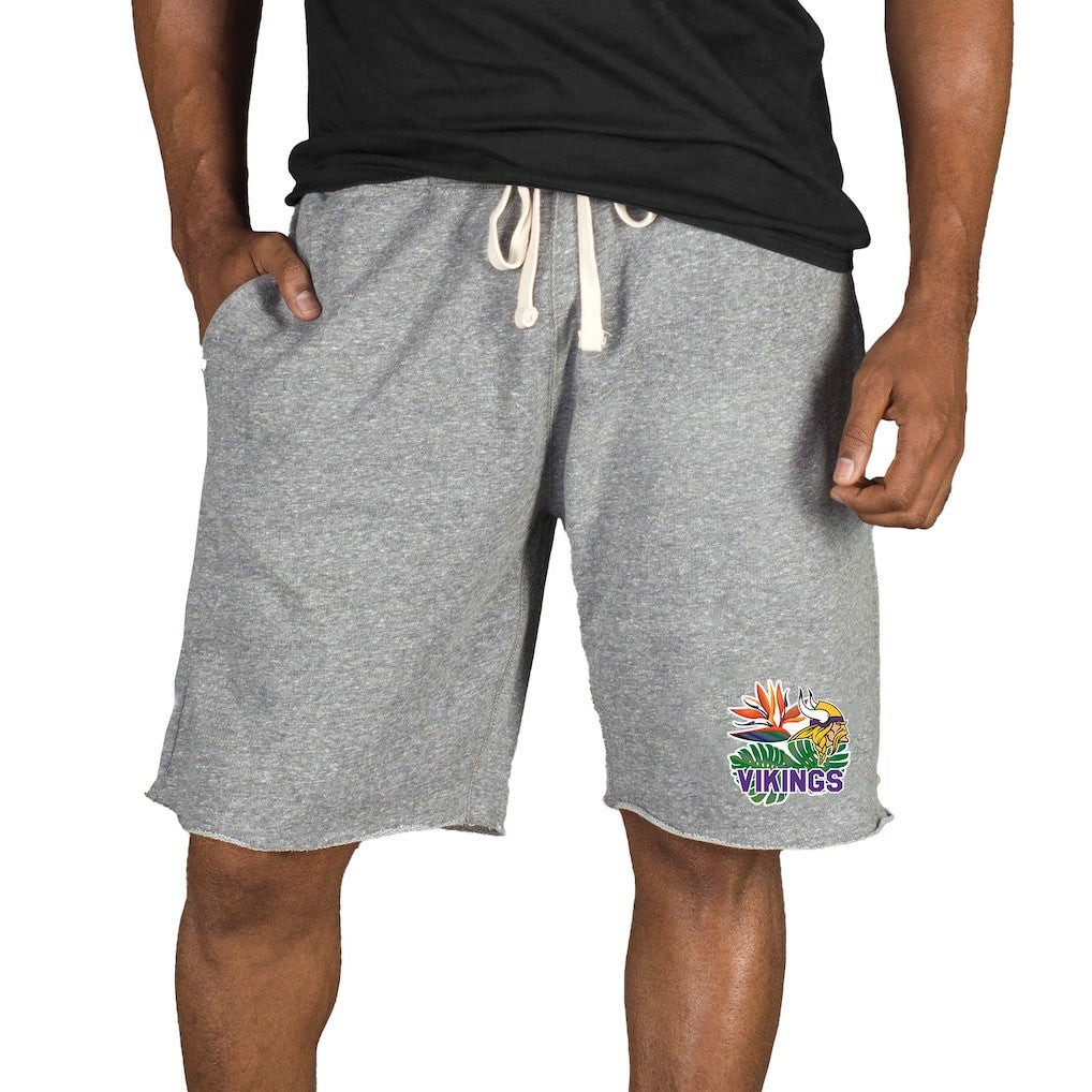 Minnesota Vikings Concepts Sport Mainstream Tri-Blend Shorts Gray