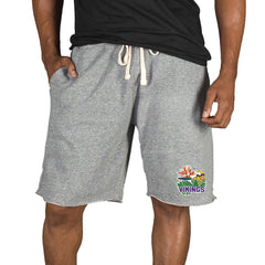 Minnesota Vikings Concepts Sport Mainstream Tri-Blend Shorts Gray