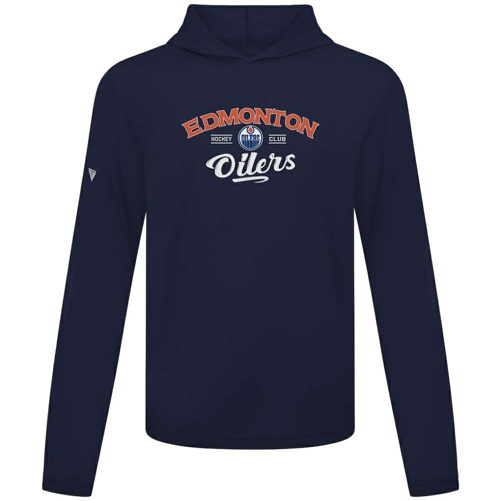 NHL Edmonton Oilers Levelwear Anthem Ice Wall Pullover Hoodie - Navy