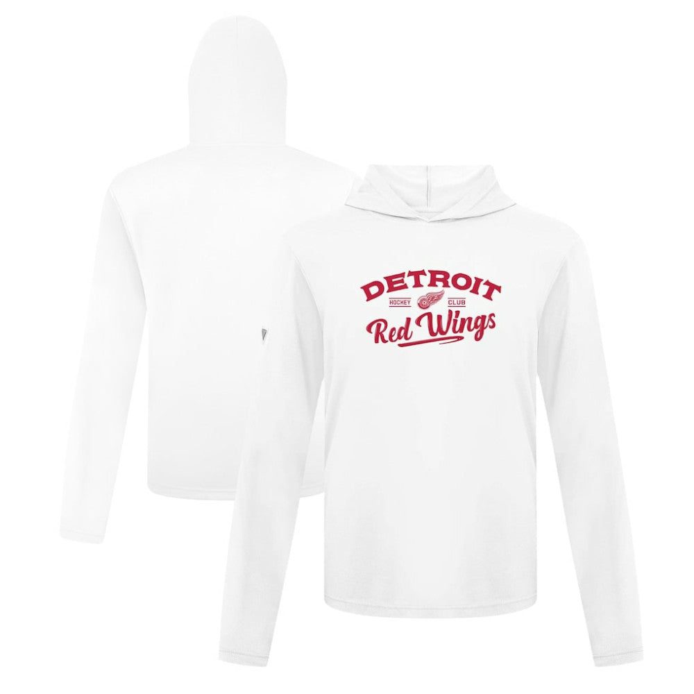 NHL Detroit Red Wings Levelwear Anthem Ice Wall Pullover Hoodie - White