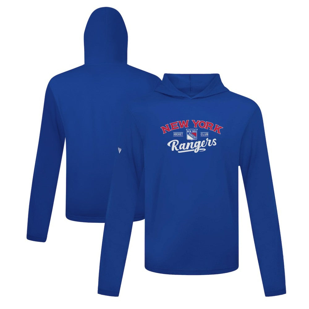 NHL New York Rangers Levelwear Anthem Ice Wall Pullover Hoodie - Blue