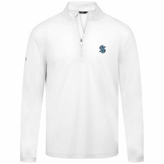 NHL Seattle Kraken Levelwear Heron Insignia Core Quarter-Zip Jacket - White