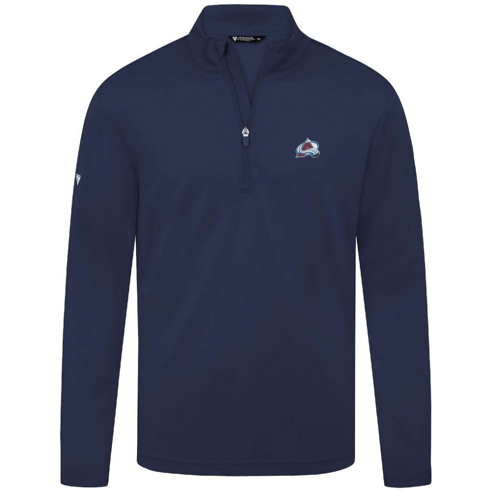 NHL Colorado Avalanche Levelwear Heron Insignia Core Quarter-Zip Jacket - Navy