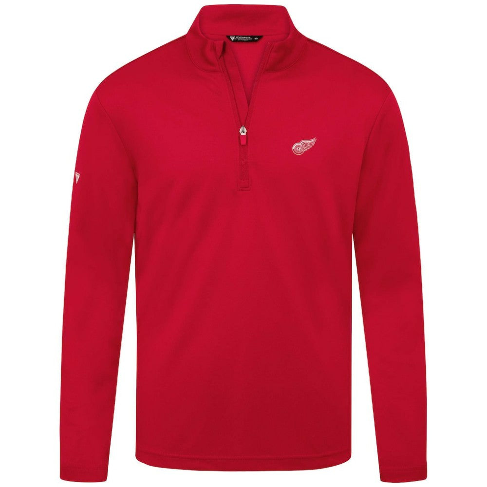 NHL Detroit Red Wings Levelwear Heron Insignia Core Quarter-Zip Jacket - Red