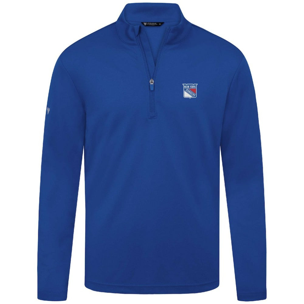 NHL New York Rangers Levelwear Heron Insignia Core Quarter-Zip Jacket - Blue