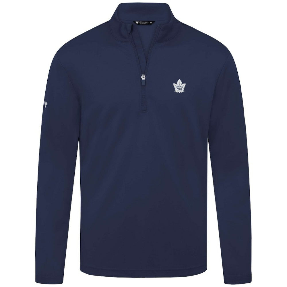 NHL Toronto Maple Leafs Levelwear Heron Insignia Core Quarter-Zip Jacket - Navy
