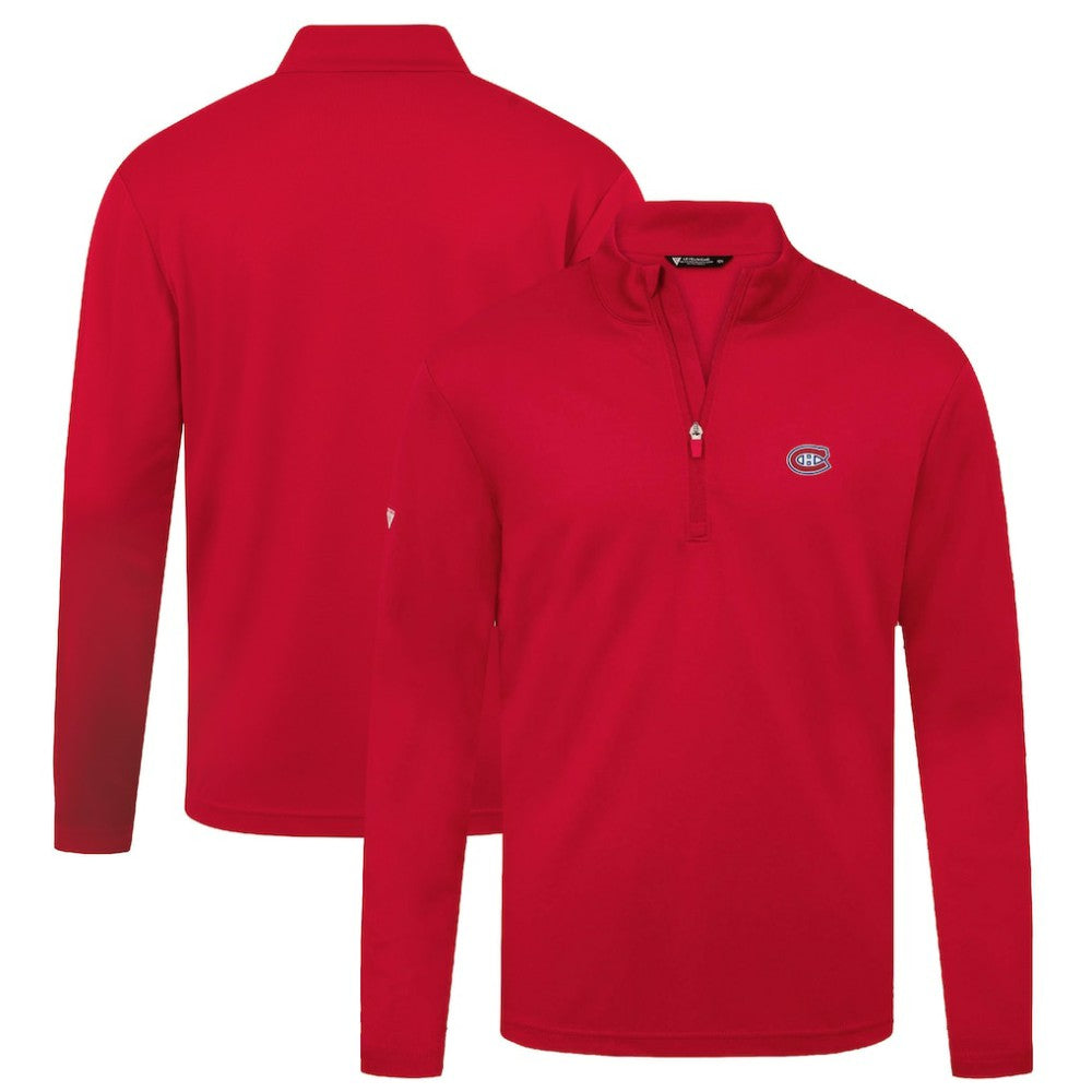 NHL Montreal Canadiens Levelwear Heron Insignia Core Quarter-Zip Jacket - Red