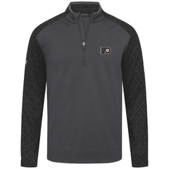 NHL Philadelphia Flyers Levelwear Aztec Insignia Core Quarter-Zip Pullover Top - Charcoal