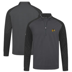 NHL Chicago Blackhawks Levelwear Aztec Insignia Core Quarter-Zip Pullover Top - Charcoal
