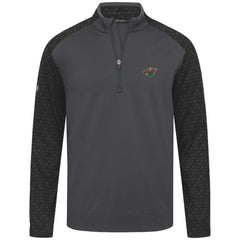 NHL Minnesota Wild Levelwear Aztec Insignia Core Quarter-Zip Pullover Top - Charcoal