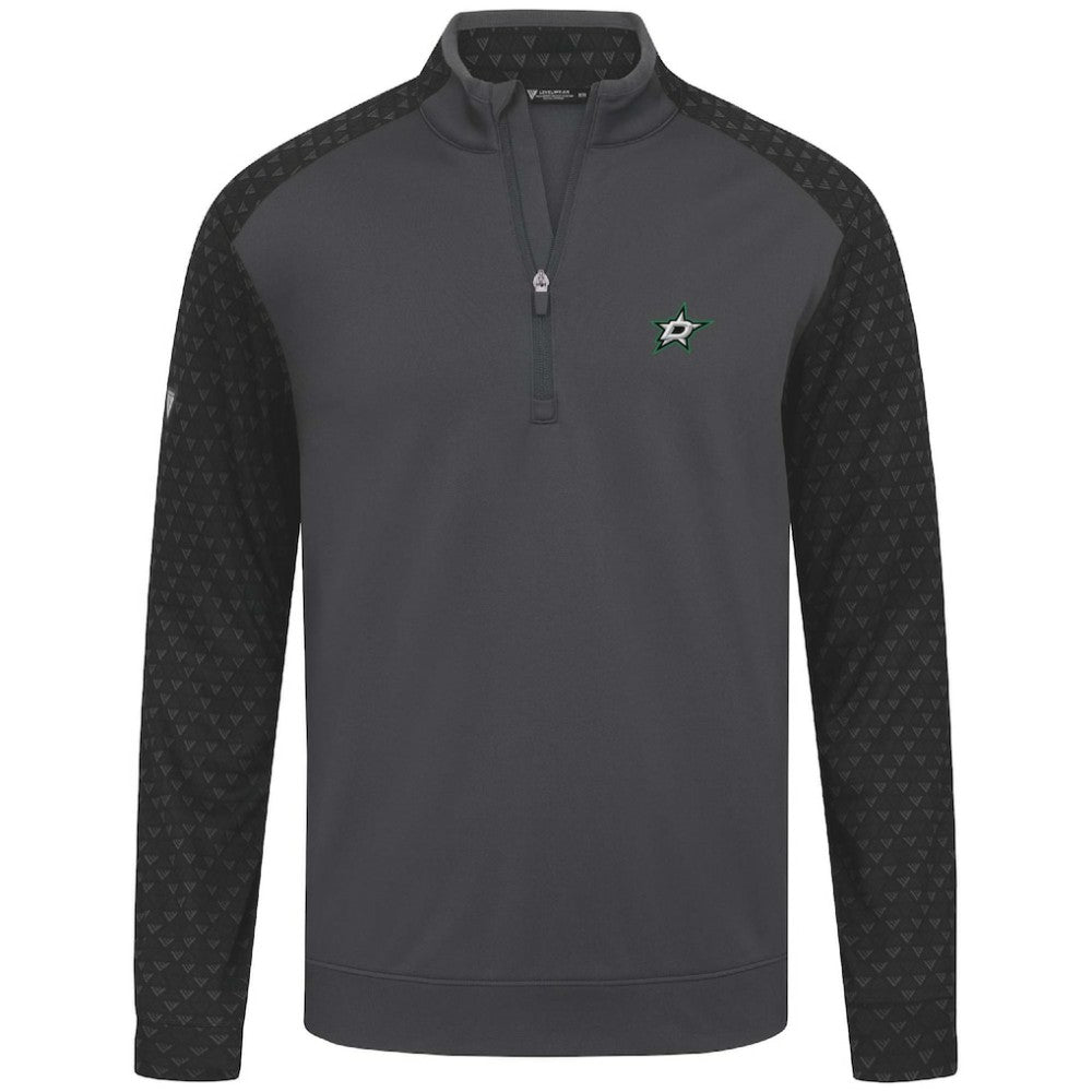 NHL Dallas Stars Levelwear Aztec Insignia Core Quarter-Zip Pullover Top - Charcoal