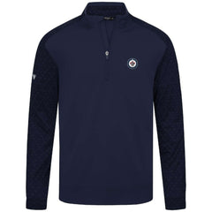 NHL Winnipeg Jets Levelwear Aztec Insignia Core Quarter-Zip Pullover Top - Navy
