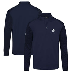NHL Toronto Maple Leafs Levelwear Aztec Insignia Core Quarter-Zip Pullover Top - Navy