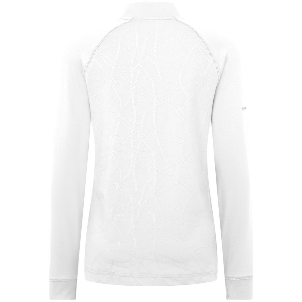 NHL Carolina Hurricanes Levelwear Women's Amethyst Insignia Core Quarter-Zip Jacket - White
