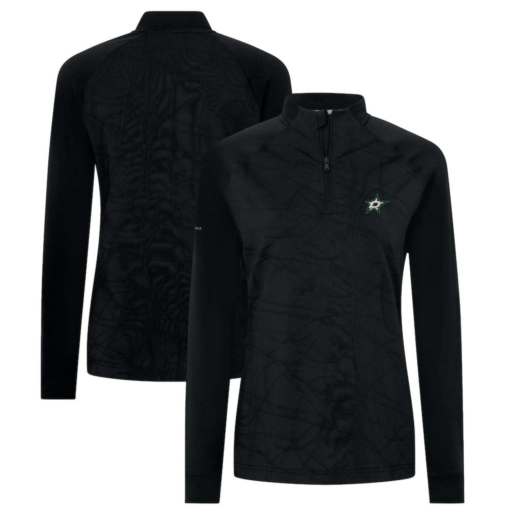 NHL Dallas Stars Levelwear Women's Amethyst Insignia Core Quarter-Zip Jacket - Black