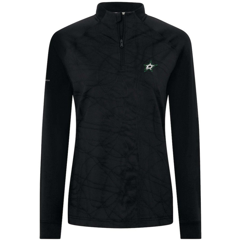 NHL Dallas Stars Levelwear Women's Amethyst Insignia Core Quarter-Zip Jacket - Black