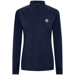 NHL Winnipeg Jets Levelwear Women's Amethyst Insignia Core Quarter-Zip Jacket - Navy