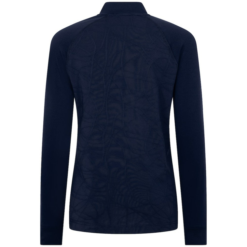 NHL Winnipeg Jets Levelwear Women's Amethyst Insignia Core Quarter-Zip Jacket - Navy