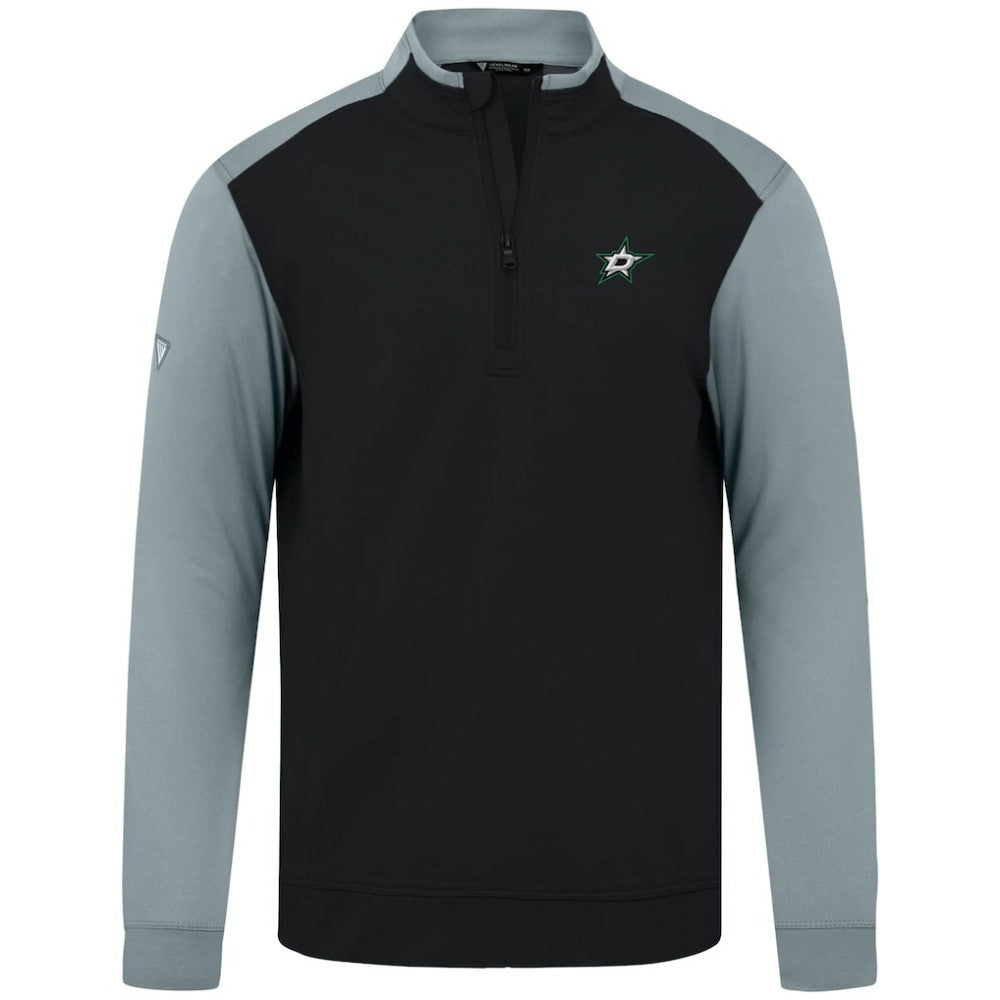 NHL Dallas Stars Levelwear Bayou Insignia Core Quarter-Zip Pullover Top - Black
