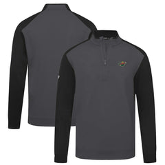 NHL Minnesota Wild Levelwear Bayou Insignia Core Quarter-Zip Pullover Top - Charcoal