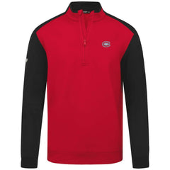 NHL Montreal Canadiens Levelwear Bayou Insignia Core Quarter-Zip Pullover Top - Red
