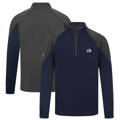 NHL Colorado Avalanche Levelwear Cadet Insignia Core Quarter-Zip Pullover Top - Navy
