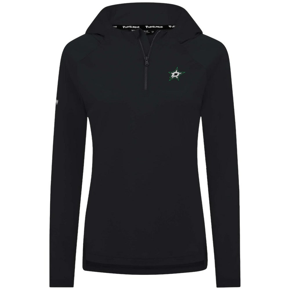 NHL Dallas Stars Levelwear Women's Raven Insignia Core Quarter-Zip Jacket - Black