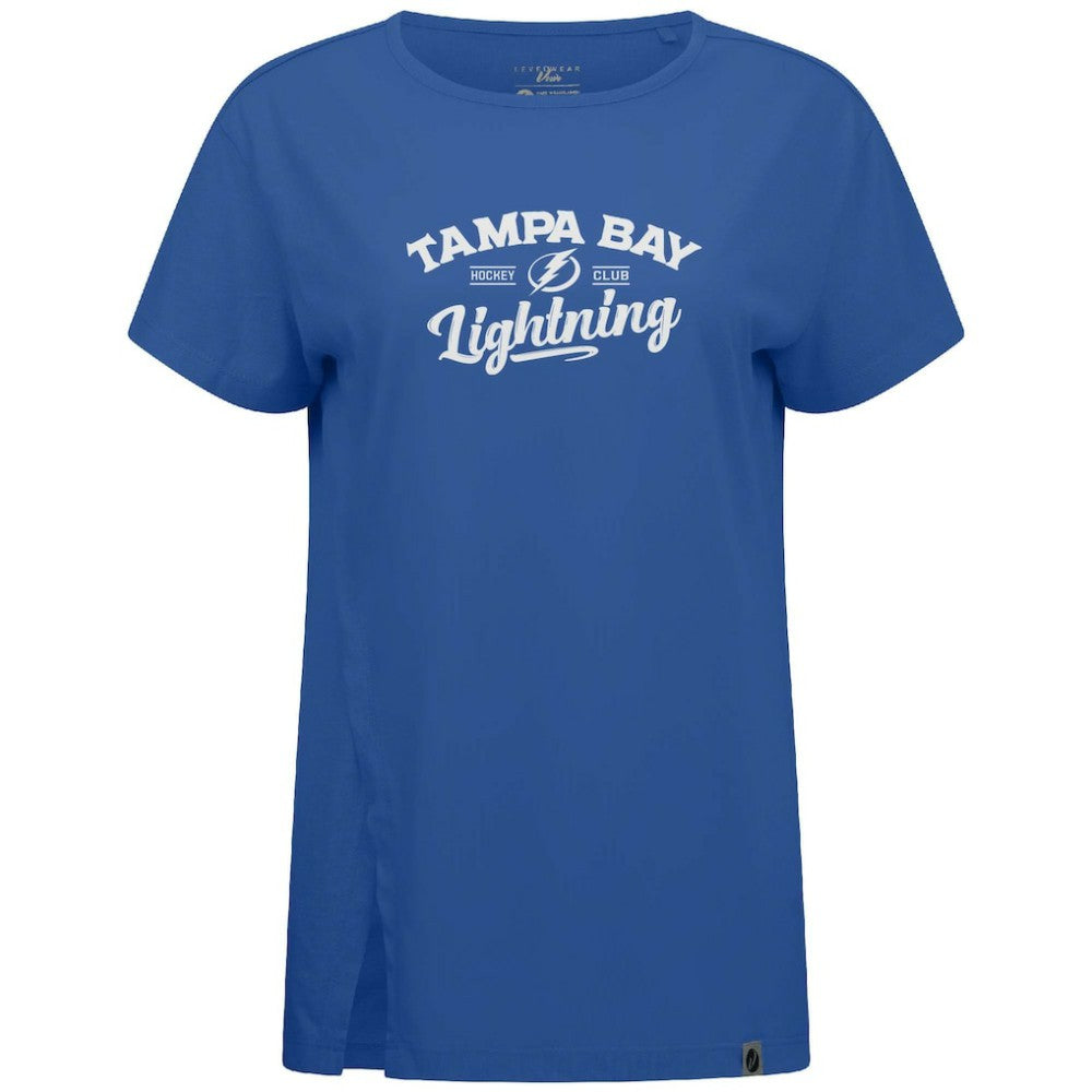 NHL Tampa Bay Lightning Levelwear Women's Influx Ice Wall T-Shirt - Blue