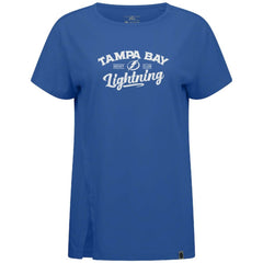 NHL Tampa Bay Lightning Levelwear Women's Influx Ice Wall T-Shirt - Blue