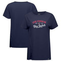 NHL Columbus Blue Jackets Levelwear Women's Influx Ice Wall T-Shirt - Navy