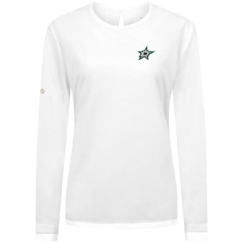 NHL Dallas Stars Levelwear Women's Sequoia Primary Logo Long Sleeve T-Shirt - White