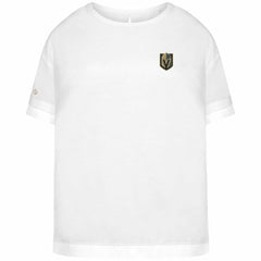 NHL Vegas Golden Knights Levelwear Women's Tulip Primary Logo T-Shirt - White