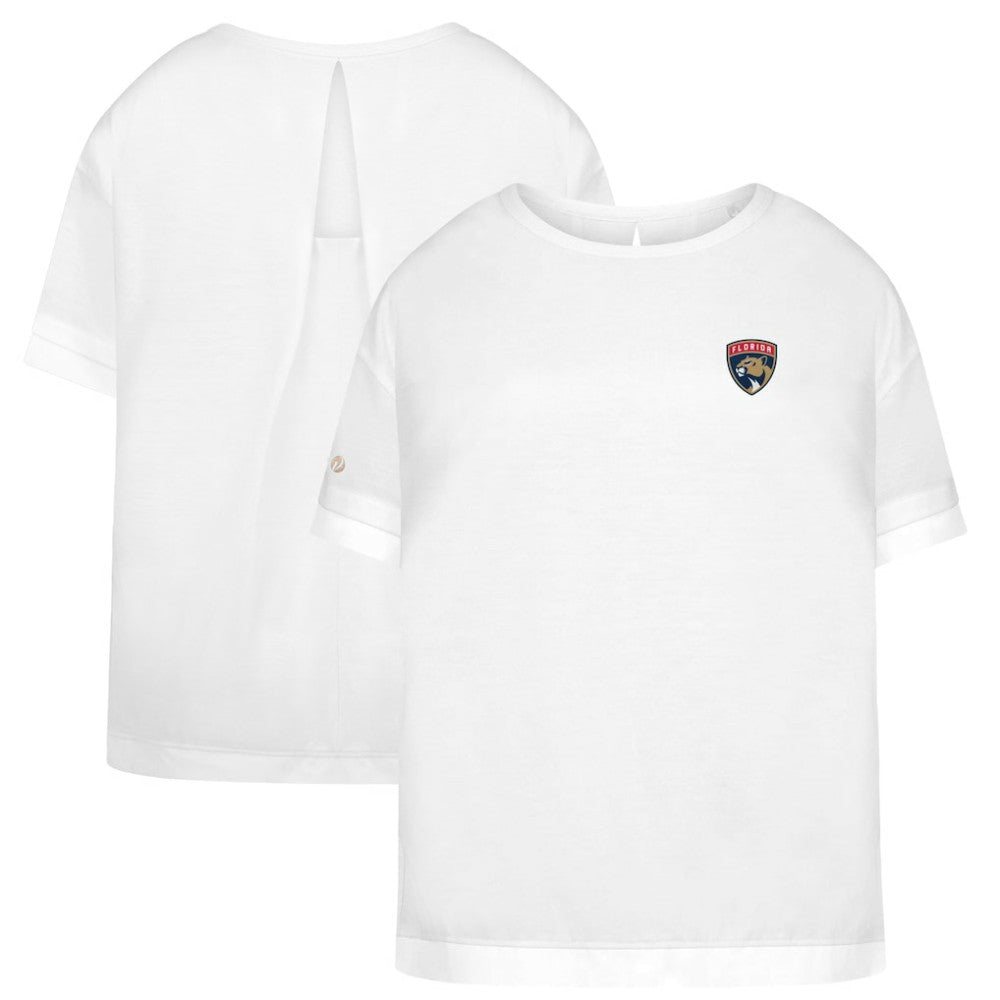 NHL Florida Panthers Levelwear Women's Tulip Primary Logo T-Shirt - White