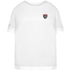 NHL Florida Panthers Levelwear Women's Tulip Primary Logo T-Shirt - White