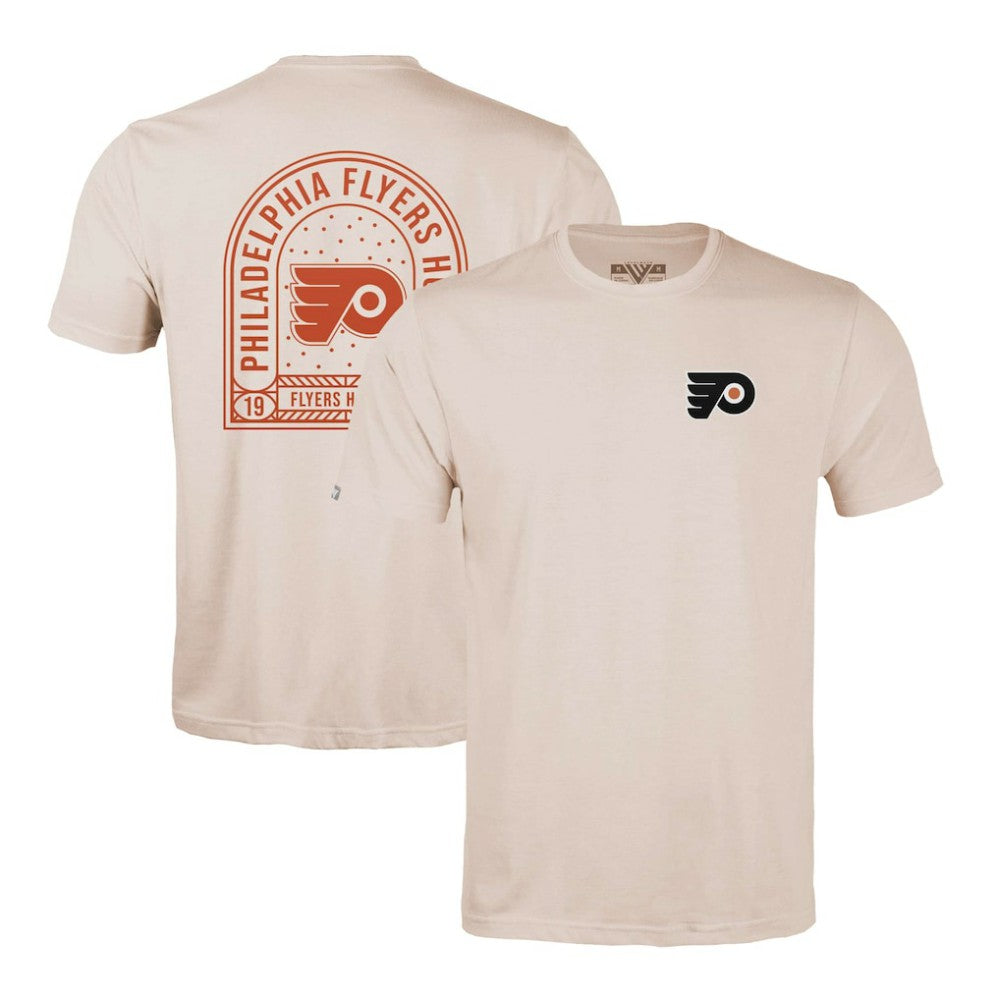 NHL Philadelphia Flyers Levelwear Richmond Stained Glass T-Shirt - Khaki