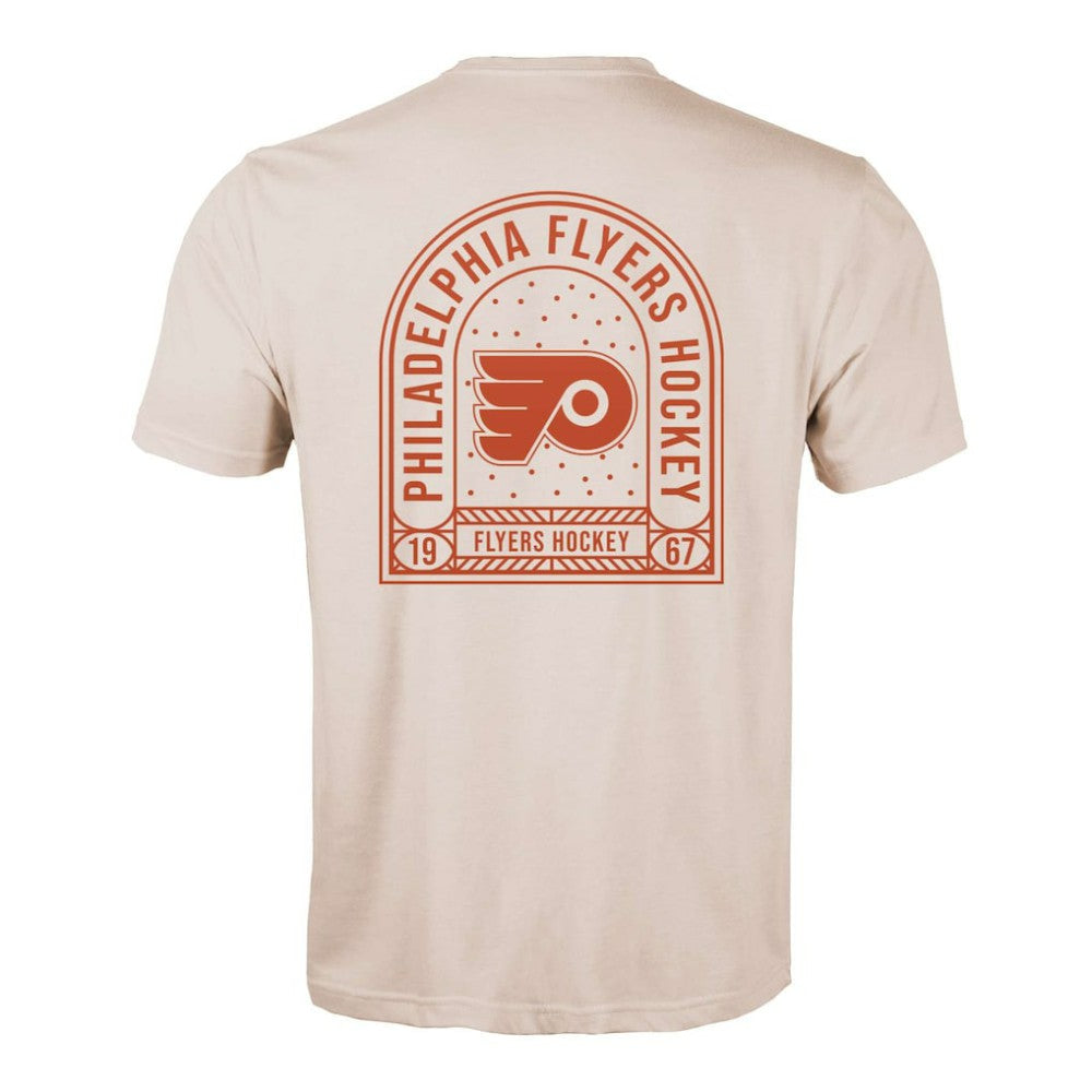 NHL Philadelphia Flyers Levelwear Richmond Stained Glass T-Shirt - Khaki