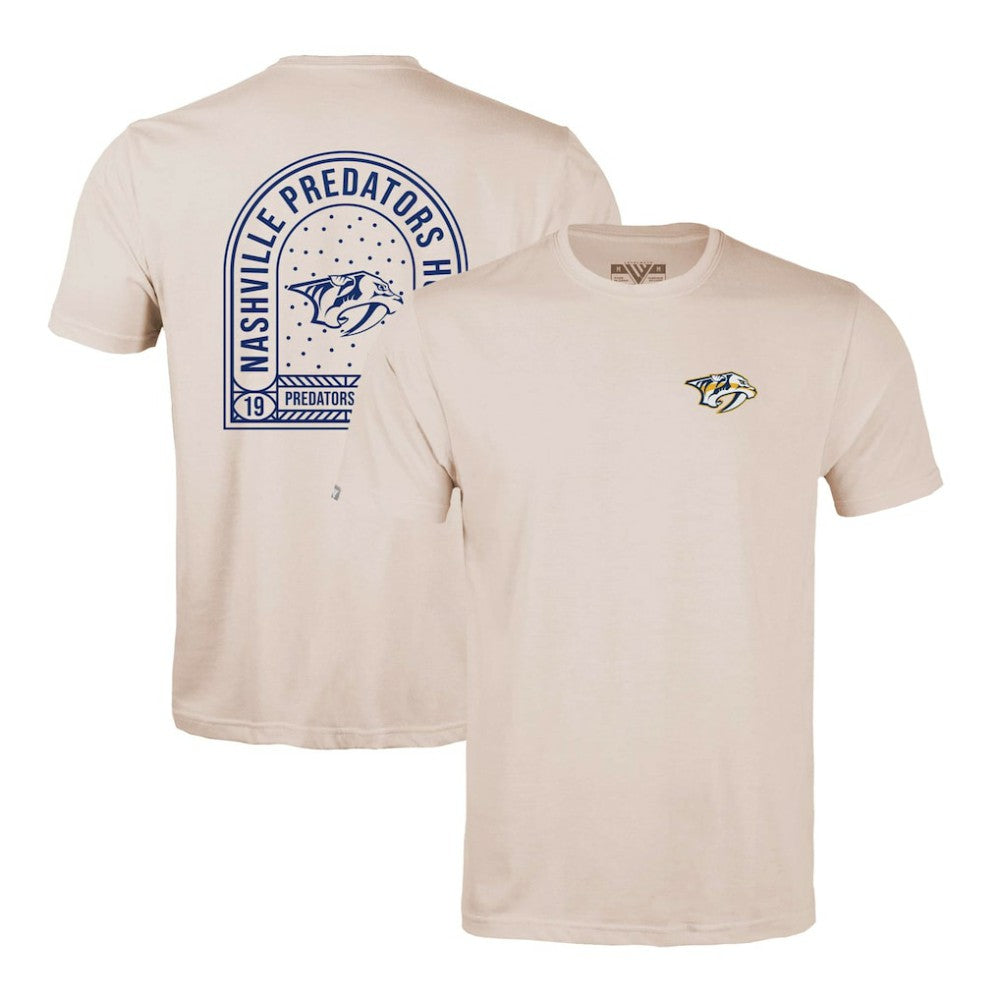 NHL Nashville Predators Levelwear Richmond Stained Glass T-Shirt - Khaki