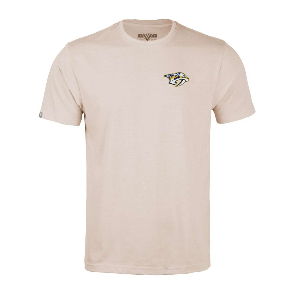 NHL Nashville Predators Levelwear Richmond Stained Glass T-Shirt - Khaki