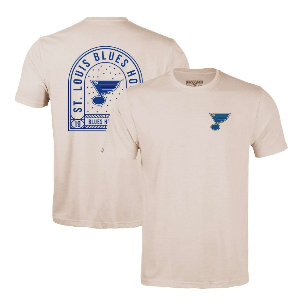NHL St. Louis Blues Levelwear Richmond Stained Glass T-Shirt - Khaki