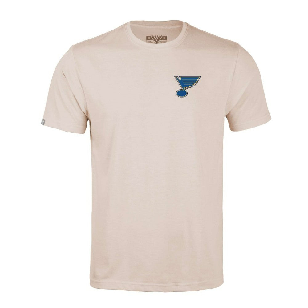 NHL St. Louis Blues Levelwear Richmond Stained Glass T-Shirt - Khaki