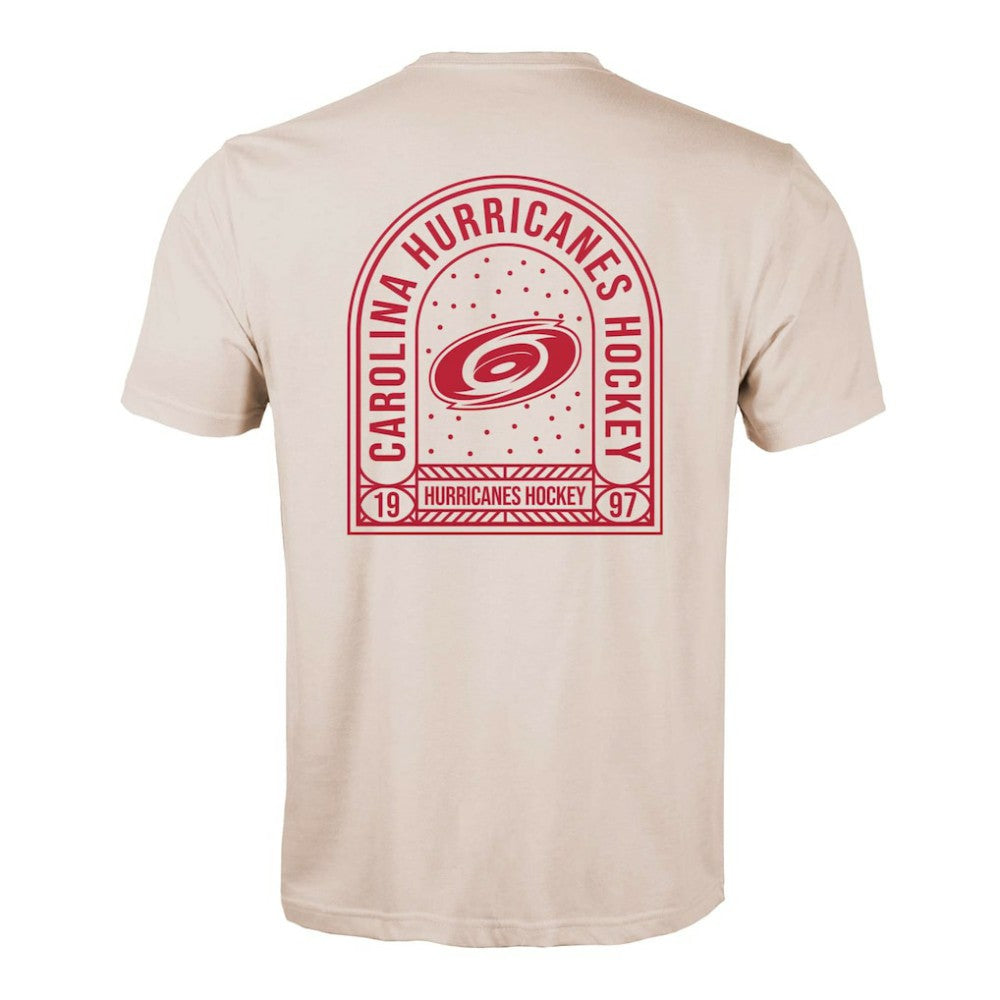 NHL Carolina Hurricanes Levelwear Richmond Stained Glass T-Shirt - Khaki