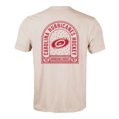 NHL Carolina Hurricanes Levelwear Richmond Stained Glass T-Shirt - Khaki