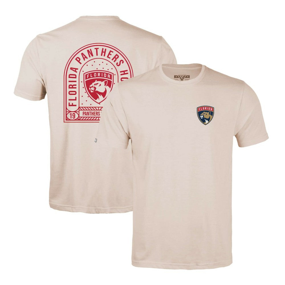 NHL Florida Panthers Levelwear Richmond Stained Glass T-Shirt - Khaki
