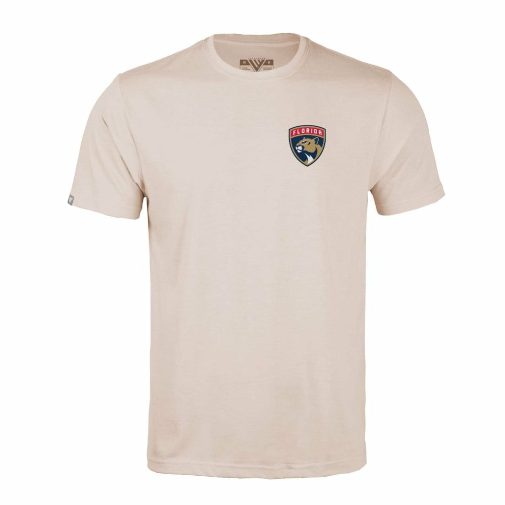 NHL Florida Panthers Levelwear Richmond Stained Glass T-Shirt - Khaki
