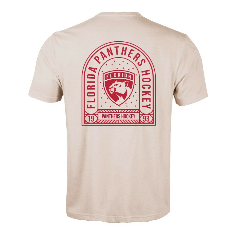 NHL Florida Panthers Levelwear Richmond Stained Glass T-Shirt - Khaki